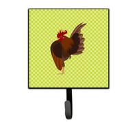 """"Caroline's Treasures Malaysian Serama Chicken Green Wall Hook Small Multicolor""""