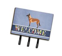 """"Caroline's Treasures Malinois Belgian Shepherd Wall Hook Triple Welcome""""