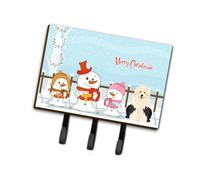 """"Caroline's Treasures Merry Christmas Carolers Old English Sheepdog Leash or Key Holder BB2427TH68 Triple Multicolor""""