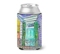 """"Caroline's Treasures MW1354CC The House Next Door - Funda para latas o botellas para bebidas fr as, multicolor""""
