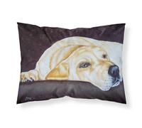 """"Caroline's Treasures Naptime Yellow Labrador Fabric Standard Pillowcase AMB1072PILLOWCASE Multicolor""""