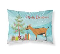 """"Caroline's Treasures Oberhasli Goat Christmas Pillowcase Standard Multicolor""""