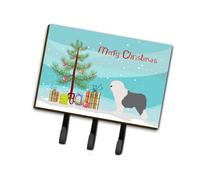 """"Caroline's Treasures Old English Sheepdog Bobtail Christmas Wall Hook Triple Multicolor""""