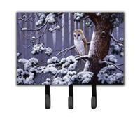 """"Caroline's Treasures Owl on a Tree Branch in the Snow Leash or Key Holder BDBA0303TH68 Triple Multicolor""""