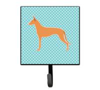 """"Caroline's Treasures Pharaoh Hound Checkerboard Blue Leash or Key Holder BB3688SH4 Small Multicolor""""