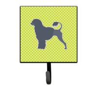 """"Caroline's Treasures Portuguese Water Dog Checkerboard Green Leash or Key Holder BB3868SH4 Small Multicolor""""