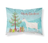 """"Caroline's Treasures Saanen Goat Christmas Pillowcase Standard Multicolor""""