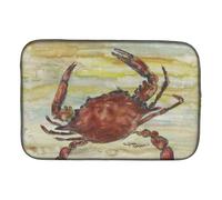 """"Caroline's Treasures SC2022DDM Cooked Crab Yellow Sky dish-drying-mats 14x21 Multicolor""""