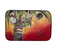 """"Caroline's Treasures Sunset On The Coconut Tree Dish Drying Mat 14"""""""" x 21""""""""""""