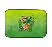 """"Caroline's Treasures To the Beach Summer Dish Drying Mat 14"""""""" x 21"""""""" Multicolor""""