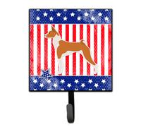 """"Caroline's Treasures USA Patriotic Basenji Leash or Key Holder BB3374SH4 Small Multicolor""""