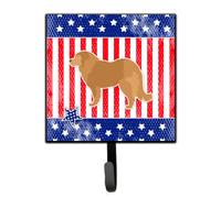 """"Caroline's Treasures USA Patriotic Caucasian Shepherd Dog Leash or Key Holder BB3325SH4 Small Multicolor""""