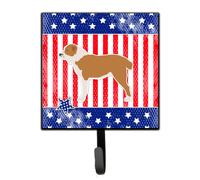 """"Caroline's Treasures USA Patriotic Central Asian Shepherd Dog Leash or Key Holder BB3328SH4 Small Multicolor""""
