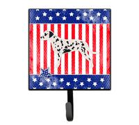 """"Caroline's Treasures USA Patriotic Dalmatian Leash or Key Holder BB3283SH4 Small Multicolor""""