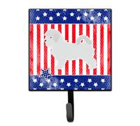 """"Caroline's Treasures USA Patriotic Maltese Leash or Key Holder BB3336SH4 Small Multicolor""""