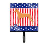 """"Caroline's Treasures USA Patriotic Pharaoh Hound Leash or Key Holder BB3288SH4 Small Multicolor""""