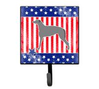 """"Caroline's Treasures USA Patriotic Scottish Deerhound Leash or Key Holder BB3296SH4 Small Multicolor""""