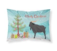 """"Caroline's Treasures Verata Goat Christmas Pillowcase Standard Multicolor""""
