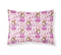 """"Caroline's Treasures Watercolor Fairy Princess on Pink Pillowcase Standard Multicolor""""