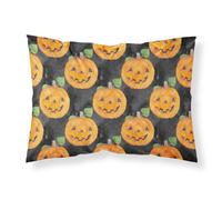 """"Caroline's Treasures """"""""Watercolor Halloween Jack-O-Lantern"""""""" Printed Polyester Envelope Closure pillowcase Standard Multicolor""""