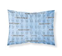 """"Caroline's Treasures Watercolor Organized Paper Clips Blue Pillowcase Standard Multicolor""""
