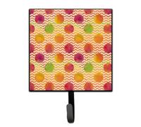 """"Caroline's Treasures Watercolor Rainbow Dots and Squiggles Wall Hook Small Multicolor""""