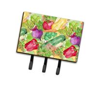 """"Caroline's Treasures Watercolor Vegetables Farm to Table Wall Hook Triple Multicolor""""