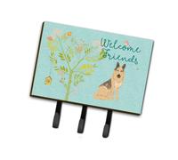 """"Caroline's Treasures Welcome Friends German Shepherd Wall Hook Triple""""