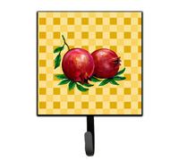 """"Caroline's Treasures Whole Pomegranates on Basketweave Wall Hook Small Multicolor""""