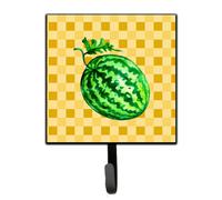 """"Caroline's Treasures Whole Watermelon on Basketweave Wall Hook Small Multicolor""""