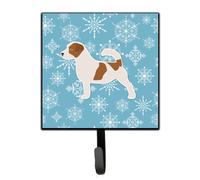 """"Caroline's Treasures Winter Snowflake Jack Russell Terrier Leash or Key Holder BB3507SH4 Small Multicolor""""