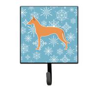 """"Caroline's Treasures Winter Snowflake Pharaoh Hound Leash or Key Holder BB3488SH4 Small Multicolor""""