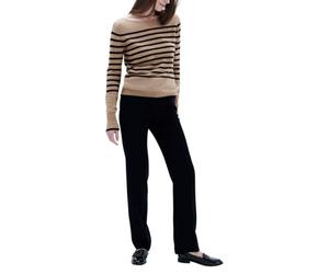 Caroll 232K-MZOELY- Jersey de Cachemira para Mujer, Beige, Talla XS