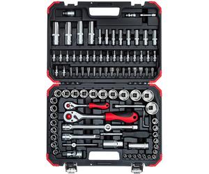 Carolus 3018903 Juego de vasos 1/2" y 1/4" , 94 piezas,