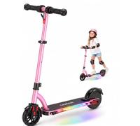 Caroma - Patinete eléctrico para niños de 6 a 12 años, Doble Sistema de Freno, Motor de 150 W hasta 16 km/h, Alcance de 12 km, Velocidad y Altura Regulables, Pantalla LED