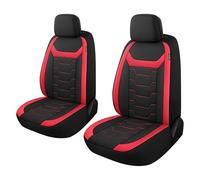 CAROMOP Funda de Asiento de Coche Transpirable para 2 Asientos Delanteros, Funda de Asiento de Coche de Tela de Malla de Aire 3D para automóviles, Ajuste Universal para SUV, Furgonetas, sedanes