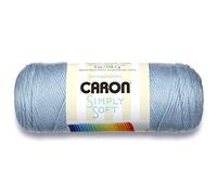 Caron Ovillo de Lana Maciza Simply Soft (4), Calibre Medio, 100% acrílico, 100% acrílico, Light Country Blue, 170 g