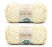 Caron Simply ME - Hilo Aran - Paquete de 2 unidades de 200 g - 62% acrílico, 20% nailon, 18% lana - #5 voluminoso - 246 yardas - Tejido/ganchillo
