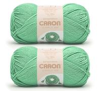 Caron Simply ME - Hilo de malaquita, paquete de 2 unidades de 200 g, 62% acrílico, 20% nailon, 18% lana, #5 voluminoso, 246 yardas, tejido/ganchillo