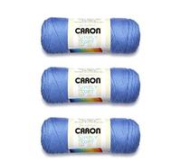 Caron Simply Soft Berry Blue Brites - 3 paquetes de 170 g/6 oz - acrílico, 4 medianos (peinado) - 315 yardas - tejido/ganchillo