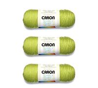 Caron Simply Soft - Hilo Chartreuse - Paquete de 3 unidades de 170 g - Acrílico - 4 medianos (peinado) - 315 yardas - Tejido/ganchillo