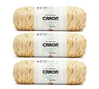 Caron Simply Soft - Hilo moteado, Honeycobmb, paquete de 3