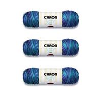 Caron Simply Soft - Ovillo de lana Oceana Paints, paquete de 3 unidades de 141 gramos/5 onzas, acrílico, 4 medianos (peinado), 235 yardas, tejido/ganchillo