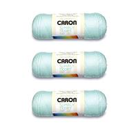 Caron Simply Soft Soft - Hilo verde suave, paquete de 3 unidades de 170 g, acrílico, 4 medianos (peinado), 315 yardas, tejido/ganchillo