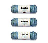 Caron Simply Soft Spring Brook Paints - Ovillo de lana, paquete de 3 unidades de 141 gramos/5 onzas, acrílico, 4 medianos (peinado), 235 yardas, tejido/ganchillo