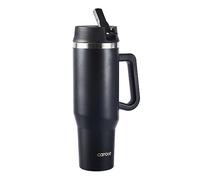 CAROTE Botella Termica con Pajita y Tapa 1200ml, Botella Agua Acero Inoxidable, Termo Agua Fria Deportiva, para Adultos, Deporte, Oficina, Yoga, Ciclismo, Botella Agua Niños, Sin BPA