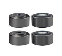 carotoe 4 patas de aislamiento acústico de aleación de aluminio de alta resistencia con almohadilla de goma para configuraciones de aduanas, aislamiento de vibraciones de sonido, pies