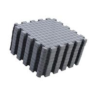 carotoe 9 tablas de bloqueo de punto de 30,5 x 30,5 cm, almohadilla de espuma de bloqueo de punto para proyectos de ganchillo, tablas de espuma para tejer cuadrados