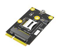 carotoe Adaptador 2 en 1 pequeño PCIE a TF tarjeta USB 2.0 y M placas base industriales, portátil, computadora industrial, doble almacenamiento, pequeño enlace PCIe para SSD TF