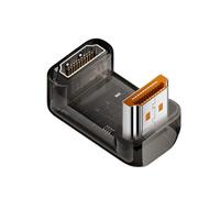 carotoe Adaptador de 90 grados 8K60Hz 4K120Hz Acoplador en ángulo recto para proyector de PC, carcasa ABS, 8 estilos HDTV hembra a macho